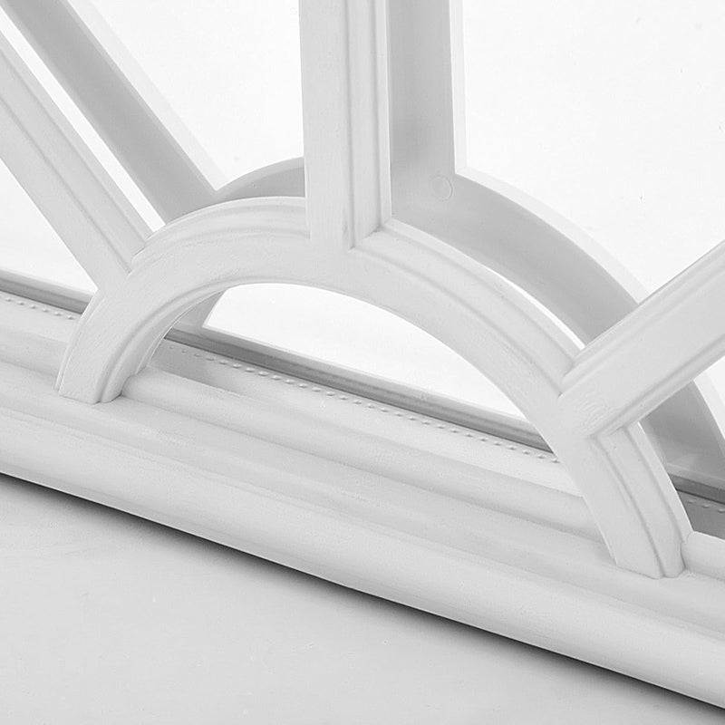 Pushglossy 1 Pcs 22" x 10" Entry Door Glass Insert Half Round Top Exterior Door Window Inserts Replacement Kit with Low-e Clear Glass for Home Improvement (5 Lite Round Top,White) - Image 3